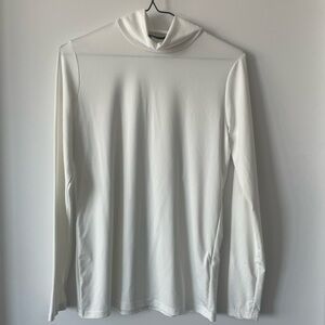 white long sleeve turtleneck